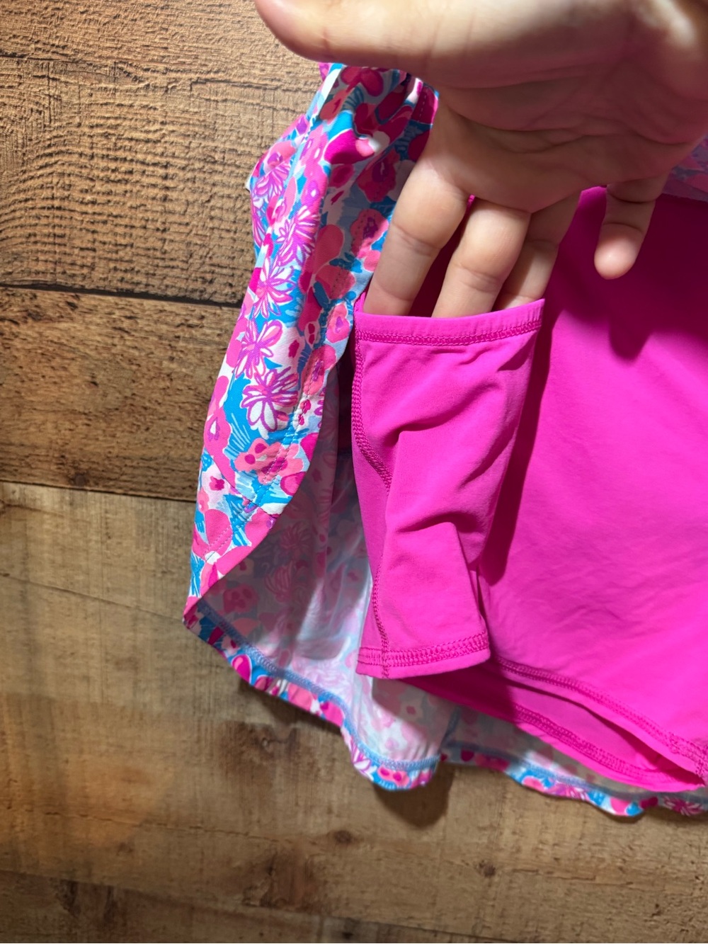 Lilly Pulitzer Corrine Aura Pink BABY BLOOMER Luxletic Skort size XL Golf - Picture 9 of 9